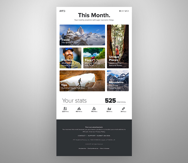Email – Monthly Newsletter Template